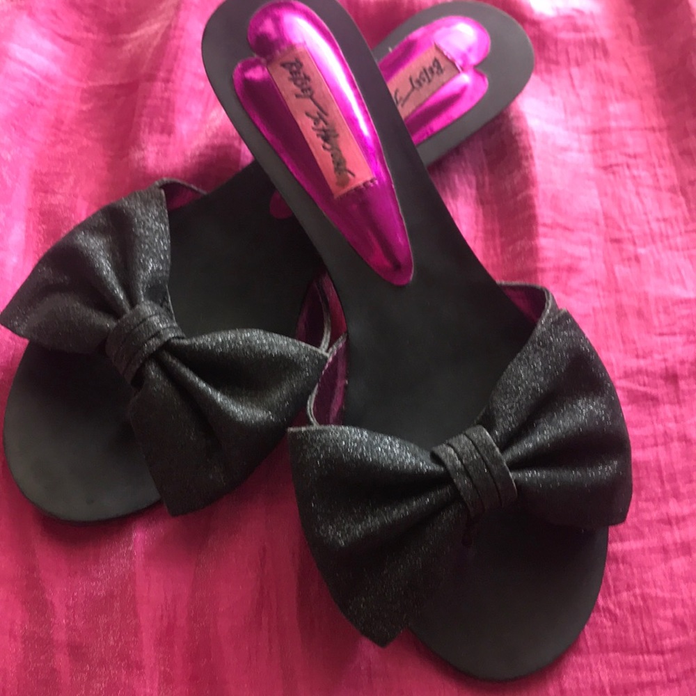 Betsy Johnson now glitter sandals